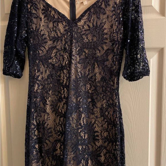 Women’s Navy blue cocktail Dress, Large - Picture 2 of 3